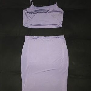 Lavender Two-Piece Fashion Nova set